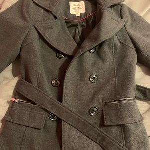 Maralyn & Me gray trench coat